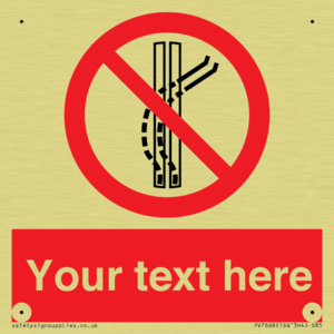 Custom prohibition Do not leave the tow track